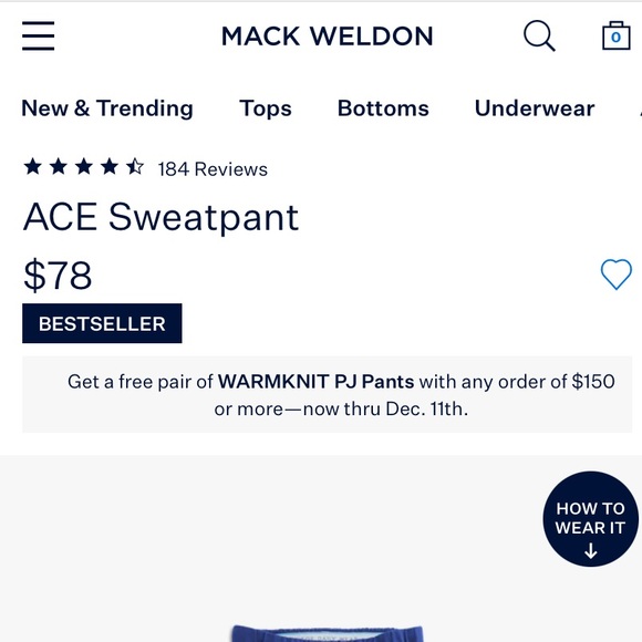 Mack Weldon Ace Joggers Sweatpants Athletic Pants - Picture 10 of 12